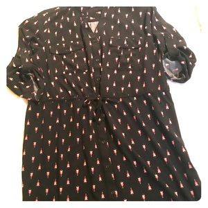 Maurices XL Shirt dress with tie waist